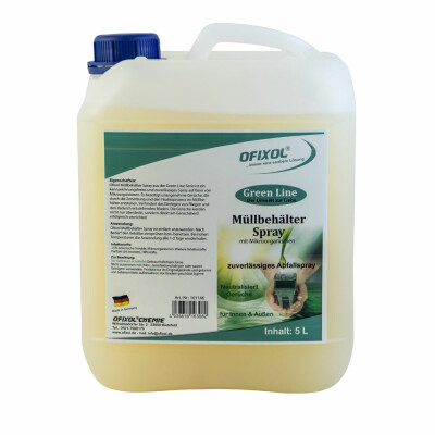 Müllbehälter Spray mit Mikroorganismen - Green Line 5 Liter Kanister