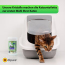 dipure® Bio Urin Attacke Kristalle – Probiotischer Katzentoilettenzusatz gegen Gerüche, unterstützt Nutzung der Katzentoilette, 250g