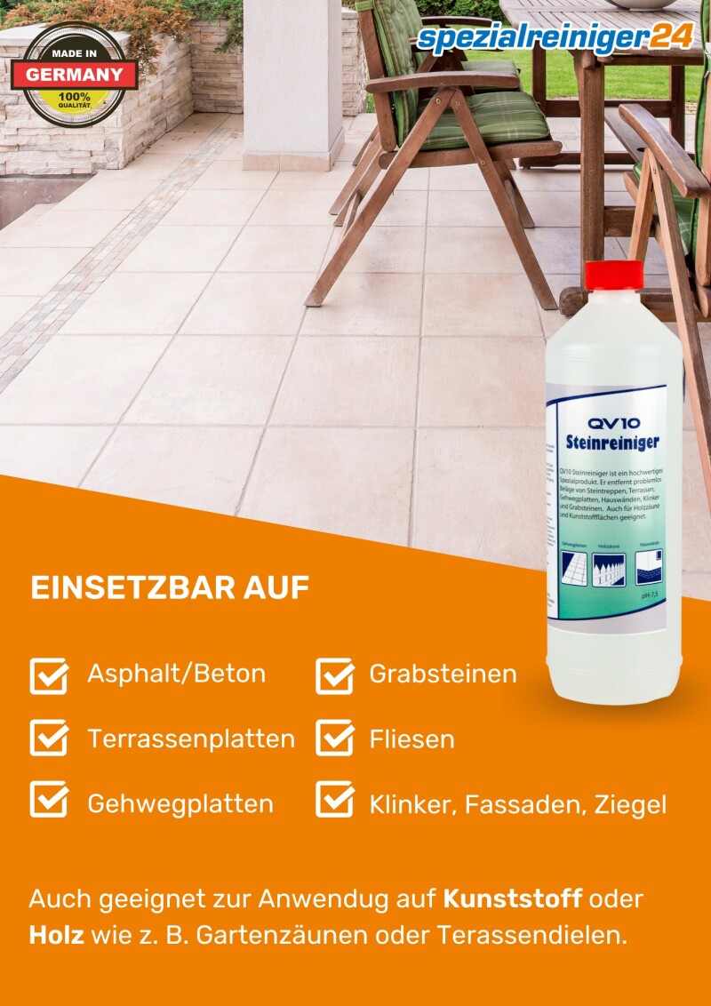5L Steinreiniger Konzentrat Wege Kein Glyphosat Unkraut Stein