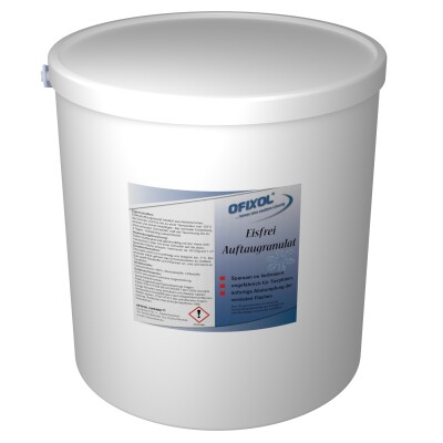 Granulated ice melting agent - quickly and effectively thaw ice