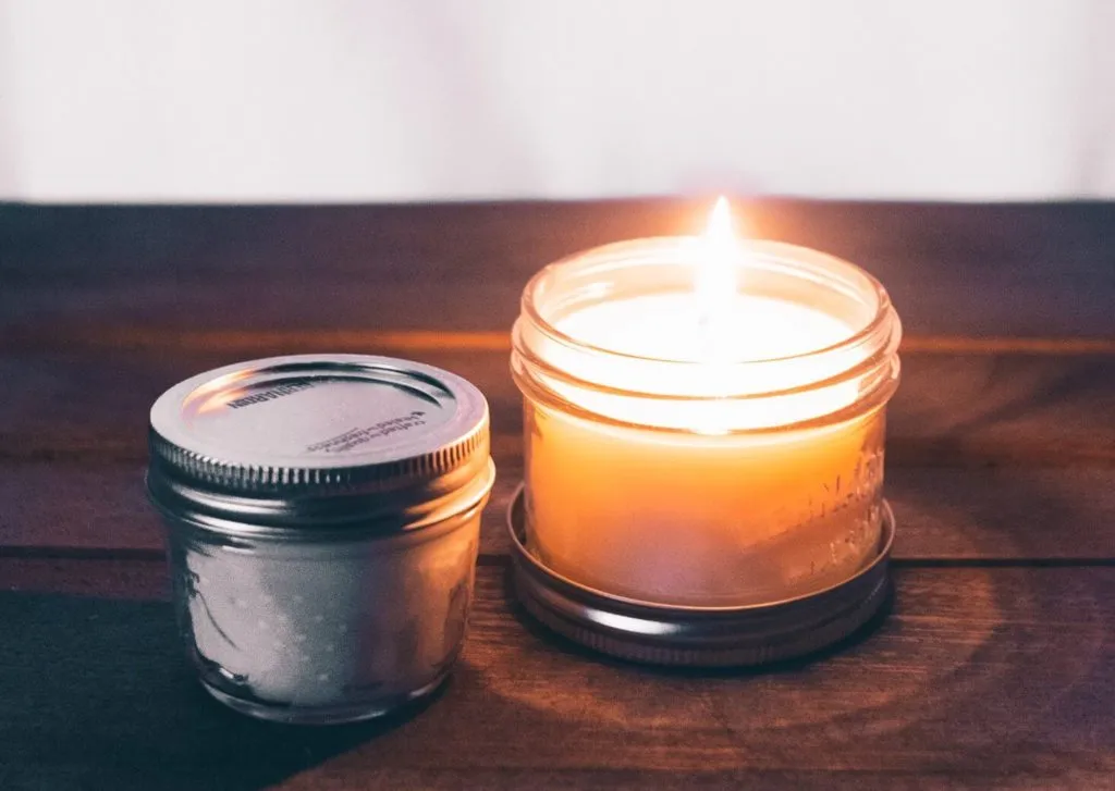 Kerze brennt