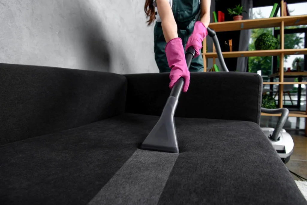 Polsterreinigung mit Sauger